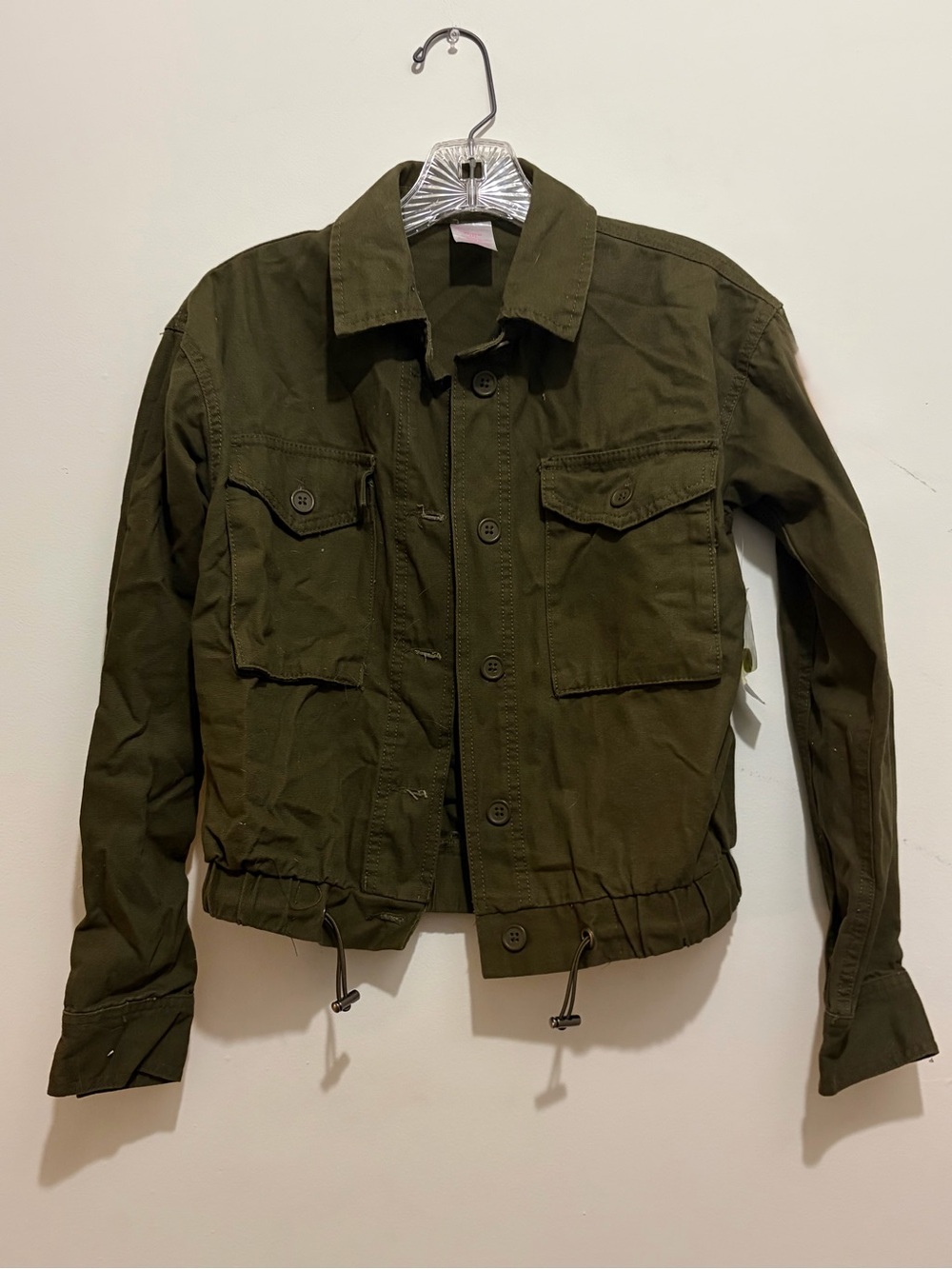 No Boundaries Olive Green Utility Jacket Women’s Sz XS NWT